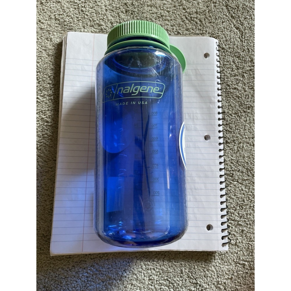 New Nalgene Sustain Water Bottle 32oz Wide  Mouth Cornflower Blue